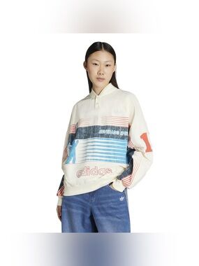 Adidas Originals [M] Silverado Spikers Women’s Sweatshirt Cream White JW0148